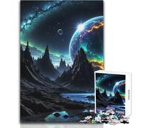 Puzzle de 1000 pièces Planète spectrale pour Adultes Jeu interactif de Stimulation Cognitive, idée Cadeau Unique et mémorable Dimensions 38x52 cm