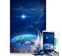 Puzzle de 1000 pièces Planète Terre pour Adultes et Adolescents Se Souvenir, Construire Lentement, apprécier, découpe précise, œuvre d'art à Collectionner (38x52cm)