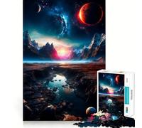 Puzzle de 1000 pièces Planètes étranges pour Adolescents, Jeu cognitif, Plaisir Lent, Bords de qualité supérieure, Cadeau du Père Noël 38x52cm
