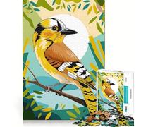 Puzzle de 1000 pièces Plumage éclatant avec Un geai Jaune et Tournesol Jeu de réflexion Stimulant,sans pièces détachées,pour Un défi cérébral interactif à la Maison (38x52cm)