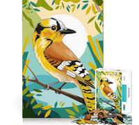 Puzzle de 1000 pièces Plumage éclatant Le geai Jaune et Le Tournesol Jeu de Concentration mentale Découpe de précision Bords Lisses Activité captivante pour des soirées tranquilles (50x75cm)