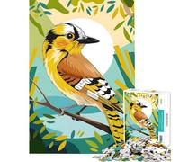Puzzle de 1000 pièces Plumage éclatant Le Tournesol Oiseau Jaune Geai Jeux éducatifs Jeu Stimulant Jouets Cadeaux pour Femmes Hommes Activités familiales (Dimensions 75x50cm)
