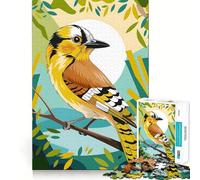 Puzzle de 1000 pièces Plumage éclatant Tournesol,Oiseau Jaune,geai Jeu de mémoire Amusant,Bords Lisses,Assemblage Parfait,Une façon ludique d'occuper Les Heures vides (38x26cm)