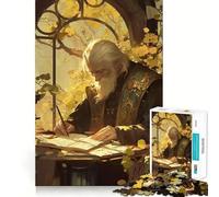 Puzzle de 1000 pièces Poète écrivant Un poème, idéal pour Les Adolescents Jeu de logique, Amusant et Simple, Bords Lisses, Cadeau élégant (38x52cm)