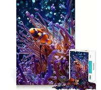 Puzzle de 1000 pièces Poisson-Clown dans Une anémone » pour Adolescents, idéal pour développer sa Concentration, se divertir à l'intérieur et relever Un défi Amusant (38x52cm)