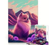 Puzzle de 1000 pièces Poméranien Nature Pom Pom pour Adolescents Jeu de logique Solide, Divertissement paisible, découpe de précision, Cadeau Exceptionnel (38x52cm)