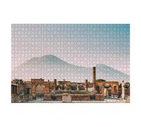 Puzzle de 1000 pièces Pompéi, Italie - Temple de Jupiter ou Capitole - Puzzle Durable pour Adultes et Adolescents - Décoration Murale Amusante 70 x 50 cm