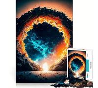 Puzzle de 1000 pièces Portail Céleste Ajustement Parfait Art Entraînement Mental Amusant Détente Jeu Cadeau de Noël Calme (38x52cm)