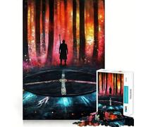 Puzzle de 1000 pièces Portail de la forêt Mystique pour Adolescents Jeu de réflexion Intelligent Découpe précise Cadeau Exceptionnel (38x26cm)