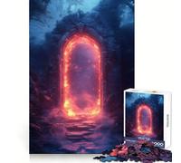 Puzzle de 1000 pièces Portail Mystique dans la forêt Sombre pour Adultes, Jeu intellectuel, Divertissement paisible, découpe précise, liste de souhaits du Père Noël (38x26cm)