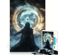 Puzzle de 1000 pièces Portail Mystique pour Adultes et Adolescents Jeu de logique Clair Découpe Parfaite pour Les vœux du Père Noël (38x52cm)