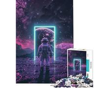 Puzzle de 1000 pièces Porte du Portail Spatial Activités Amusantes à la Maison Défi Difficile Jouet Anti-Stress pour Les 14 Ans et Plus (50x75cm)