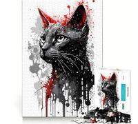 Puzzle de 1000 pièces Portrait Bleu Russe pour Adultes, Motif Difficile, découpe Lisse, idéal pour se Souvenir des Souvenirs et stimuler la détente Cadeau Classique et apaisant (38x26cm)