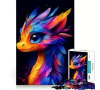 Puzzle de 1000 pièces Portrait de bébé Dragon Arc-en-Ciel pour Adolescents amélioration de la mémoire, détente et Loisirs créatifs (38x26cm)