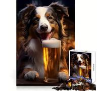 Puzzle de 1000 pièces Portrait de Chien tigré de taverne pour Adolescents, Jeu de réflexion Simple et Amusant, découpe précise, Cadeau du Père Noël 38x26cm
