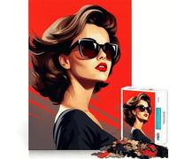 Puzzle de 1000 pièces Portrait de Femme Muse d'été pour Adolescents, Jeu de logique mentale, Anti-Stress, découpe Ferme, Cadeau de Noël 38x26cm