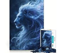 Puzzle de 1000 pièces Portrait de Lion céleste Jeu de réflexion Amusant et précis Idéal pour Un Moment de détente Cadeau apaisant pour Noël (38x52cm)