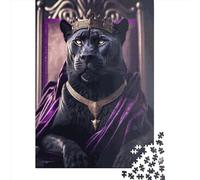 Puzzle de 1000 pièces portrait de panthère pour adultes, puzzles rectangulaires créatifs, cadeaux de Noël, puzzle en papier, jeu de puzzle, jouet, 1000 pièces (38x26 cm)