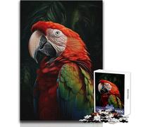 Puzzle de 1000 pièces Portrait de Perroquet Un Jeu d'éveil ludique et Stimulant, Un Cadeau Unique pour Les fêtes Dimensions 38x52 cm