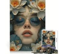 Puzzle de 1000 pièces Portrait de pétales pour Adultes, Jeu de réflexion et de détente, Design à Assembler, Collection d'art (38x26cm)