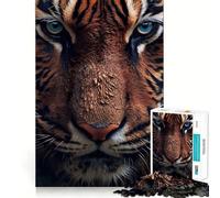 Puzzle de 1000 pièces Portrait de Tigre pour Adolescents, défi cérébral, Jeu d'éveil, activité à la Maison, découpe Nette, Cadeau touchant 38x52cm