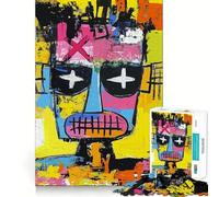 Puzzle de 1000 pièces Portrait de Visage Pop Art pour Adolescents, Jeu de logique Solide, Divertissement paisible, découpe de précision, Cadeau Exceptionnel (38x26cm)