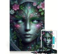 Puzzle de 1000 pièces Portrait d'esprit de la Nature pour Adultes, Cadeau pour améliorer la mémoire et Les Loisirs, décoration Murale aux découpes nettes (38x26cm)