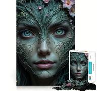 Puzzle de 1000 pièces Portrait d'esprit de la Nature pour Adultes, Jeu de logique et de Stimulation Cognitive, Anti-anxiété, découpe précise, Cadeau élégant (38x26cm)