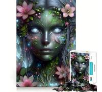 Puzzle de 1000 pièces Portrait d'esprit de la Nature pour Adultes, Jeu de logique Fine, Amusant et Silencieux, Bords Nets, Cadeau mémorable (38x26cm)