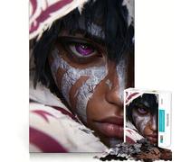 Puzzle de 1000 pièces Portrait Mystique avec Maquillage pour Adolescents Jeu de réflexion Intelligent Loisirs faciles Découpe précise Cadeau Exceptionnel (50x75cm)