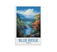 Puzzle de 1000 pièces, Poster Blue Ridge Parkway, décoration intérieure, Cadeau d'anniversaire, Jouet pour Hommes, Femmes et Seniors, 26 x 38 cm