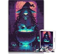 Puzzle de 1000 pièces Potion de sorcière en Pixels pour Adultes Activité éducative et stimulante pour Les fêtes Dimensions:50x75cm