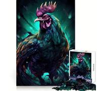 Puzzle de 1000 pièces Poule Adorable pour Adultes Bien-être,soulagement du Stress,Amusement et précision Idée Cadeau de Noël (38x26cm)