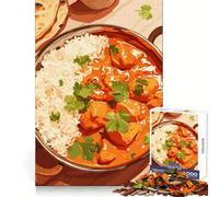 Puzzle de 1000 pièces Poulet Tikka Masala avec Riz Jeu de réflexion stratégique pour Adultes Plaisir et détente Assemblage précis (38x52cm)