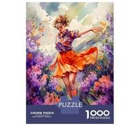 Puzzle de 1000 pièces pour adolescentes filles puzzle botanique lilas pour adultes Jeux de relaxation Paramètre de motif Cadeaux pour amis et famille 70 x 50 cm/1000 pièces