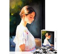 Puzzle de 1000 pièces pour Adolescentes Motif Aquarelle Jouet éducatif Cadeau d'anniversaire Jeux Amusants avec Poster et fiche de Questions Assortis Dimensions 38x52cm