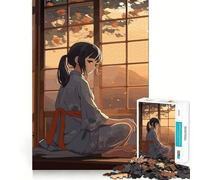 Puzzle de 1000 pièces pour Adolescentes,Motif Fille Anime Mignonne,Jeu de Concentration mentale,découpe de précision,Bords Lisses, pour Les fêtes (50x75cm)