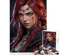 Puzzle de 1000 pièces pour Adolescentes Personnage féminin d'anime Jeu éducatif œuvre d'art Cadeau pour Femmes (38x26cm)