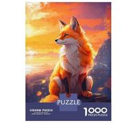 Puzzle De 1000 Pièces pour Adolescents A Fox Enjoying The View Puzzles pour Adultes - Jeux De Détente, D'analyse Et De Logique - Cadeaux De Noël Et d'anniversaire 52x38cm/1000pcs