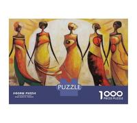 Puzzle De 1000 Pièces pour Adolescents Abstract African Women Art Print-1 Puzzles pour Adultes Jeux Familiaux Améliorent La Mémoire Jeu Stimulant Cadeaux 38x26cm/1000pcs