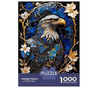 Puzzle De 1000 Pièces pour Adolescents Abstract Eagle Kintsugi Puzzle Anti-Stress, Amusant Et Original, Cadeau Unique pour Un Anniversaire Ou Noël 52x38cm/1000pcs