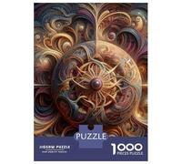 Puzzle De 1000 Pièces pour Adolescents Abstract Golden Orb Puzzle Anti-Stress, Amusant Et Original, Cadeau Unique pour Un Anniversaire Ou Noël 38x26cm/1000pcs