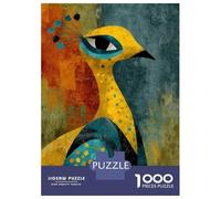 Puzzle De 1000 Pièces pour Adolescents Abstract Peacock Art Puzzles pour Adolescents - Défi Difficile - Chaque Pièce Est Unique - Jouets Éducatifs 52x38cm/1000pcs
