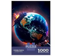 Puzzle De 1000 Pièces pour Adolescents Abstract Peacock Kintsugi Puzzle pour Adultes Jeu Manuel Décoration Murale Cadeaux pour Amis Et Famille 52x38cm/1000pcs