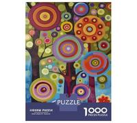 Puzzle De 1000 Pièces Pour Adolescents Abstract Tree Painting Art Puzzles Pour Adolescents : Amusants Et Humoristiques ! Stimulez Votre Cerveau ! Soirée Jeux Et Divertissement En Famille 38x26cm/1000p