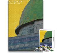 Puzzle de 1000 pièces pour Adolescents - Affiche Al Quds Palestine - Casse-tête - Jeu Familial - Améliore la mémoire - Cadeau d'anniversaire - Dimensions : 50x75cm