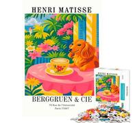 Puzzle de 1000 pièces pour Adolescents Affiche de l'exposition Henri Matisse défi Difficile à relever Jouet à Monter soi-même à partir de 14 Ans (38x26cm)