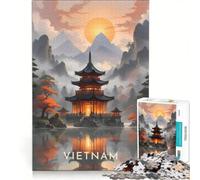 Puzzle de 1000 pièces pour Adolescents, Affiche de Voyage au Vietnam, Jeu Impossible, décoration d'intérieur, Collection d'artistes, Beaux-Arts 50x75cm
