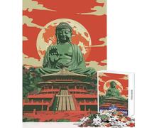 Puzzle de 1000 pièces pour Adolescents Affiche de Voyage Bouddha à Tokyo Jeu éducatif Cadeau d'anniversaire Casse-tête Collection d'artistes Beaux-Arts Format 50x75cm