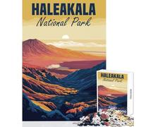 Puzzle de 1000 pièces pour Adolescents Affiche du Parc National de Haleakala Jeu Anti-Stress Cadeau d'anniversaire Jeu Amusant Collection d'artistes Beaux-Arts Format 50x75cm